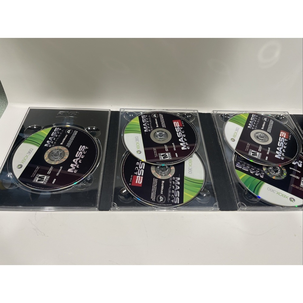 Xbox 360Mass Effect Trilogy 1 2 3 Games 2012  No Manual
